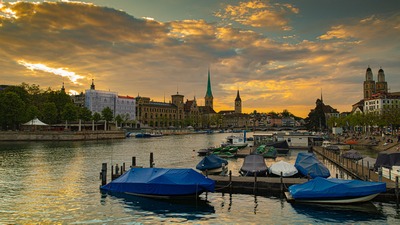 Zürich mit Zürichsee